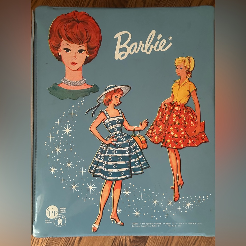 Vintage Mattel Barbie & Midge 1964 wardrobe doll case trunk